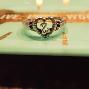 Silver Ring with Diamonds